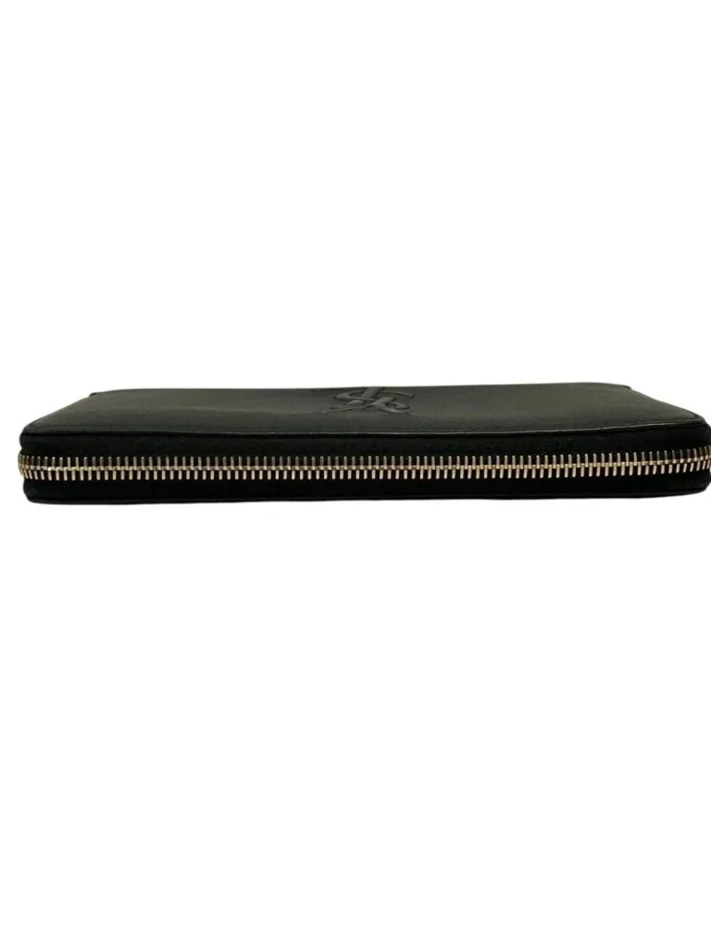 ★SOLD★ Saint Laurent Cassandra Leather Round Zip Wallet Black - Picture 3 of 10